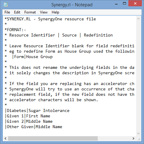 Synergy.rl in notepad windows 8