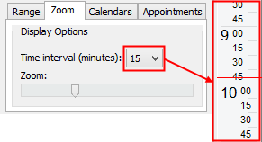 Time interval fields (vertical intervals)