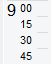 Time intervals example