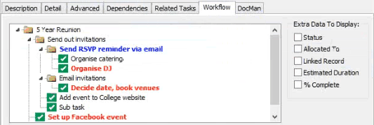 Workflow sub-tab (Community Maintenance - Action Centre tab)