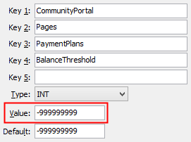 BalanceThreshold configuration setting