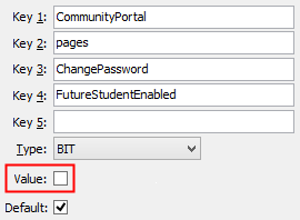 ChangePasswordFutureStudentEnabled configuration setting (portal)