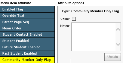 Community Member Only Attribute (Community Portal)