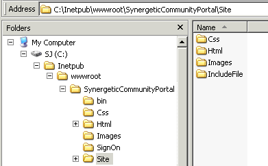 Community Portal - Custom HTML file location