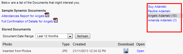 Community Portal - Docs tab (side menu highlighted)