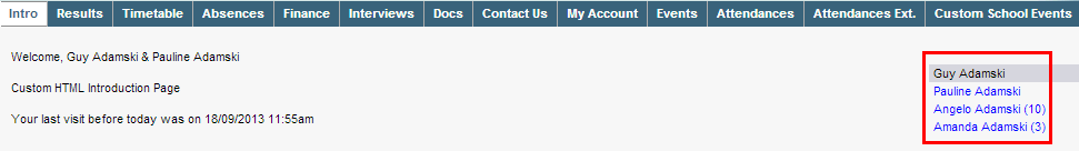 Community Portal - Intro tab (side menu highlighted)