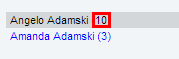 Community Portal side menu (year level highlighed)