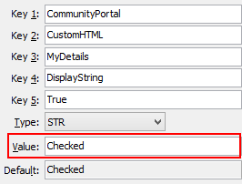 Configruation File Maintenance - MyDetailsDisplayString