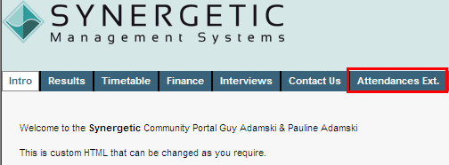 Configuration File Maintenance - AbsencesExtendedEnabledFlag setting (online cutdown, portal)