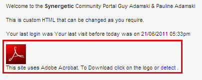 Configuration File Maintenance - AcrobatDetect setting (web cut down, portal)