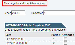 Configuration File Maintenance - AttendancesTop setting (online cutdown, portal)