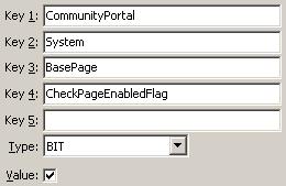 Configuration File Maintenance - CheckPageEnabledFlag setting (value cutdown, portal)
