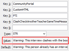 Configuration File Maintenance - ClashCheckAnotherTeacherSameTime setting (value cutdown, portal)