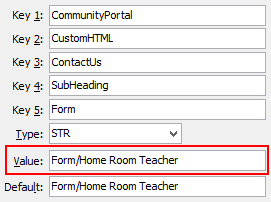 Configuration File Maintenance - ContactUsSubHeadingForm setting (value cutdown, portal)