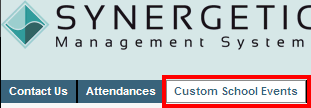 Configuration File Maintenance - Custom School Events tab (what's new v4.47, portal)