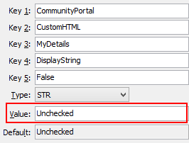 Configuration File Maintenance - DisplayStringFalse