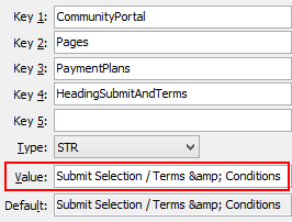 Configuration File Maintenance - HeadingSubmitAndTerms