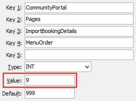 Configuration File Maintenance - ImportObject,MenuOrder configuration setting