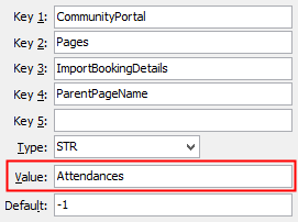 Configuration File Maintenance - ImportObject,ParentPageName