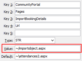Configuration File Maintenance - ImportObject,URL configuration setting