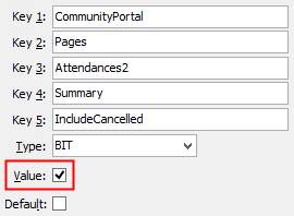 Configuration File Maintenance - IncludeCancelled