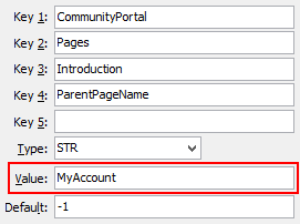 Configuration File Maintenance - Introduction,ParentPageName configuration setting
