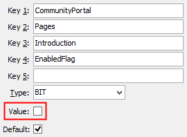 Configuration File Maintenance - IntroEnabledFlag setting (value cutdown, portal)