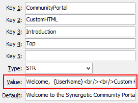 Configuration File Maintenance - IntroTop setting (value cutdown, portal)