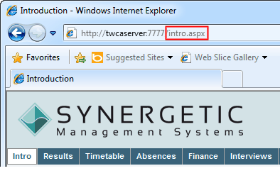 Configuration File Maintenance - IntroURL setting (URL highlight, portal)