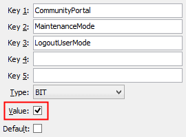 Configuration file maintenance - LogoutUserMode configuration setting