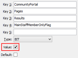 Configuration File Maintenance - MainStaffMemberOnlyFlag setting (value cutdown, portal)