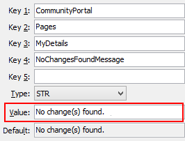 Configuration File Maintenance - NoChangesFoundMessage configuration setting
