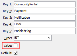 Configuration File Maintenance - NotificationEmailEnabledFlag
