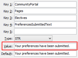 Configuration file maintenance - PreferencesSubmittedText configuration setting