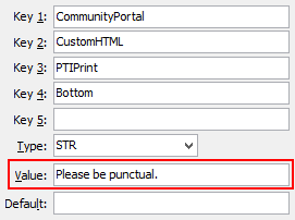 Configuration File Maintenance - PTIPrintBottom setting (value cutdown, portal)