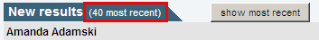 Configuration File Maintenance - RecentResultsCount setting (online cutdown, portal)