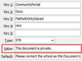 Configuration file maintenance - ShowFilePathOnlyHint setting (value cutdown, portal)