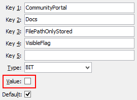 Configuration file maintenance - ShowFilePathOnlyVisibleFlag setting (value cutdown, portal)