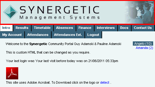 Configuration File Maintenance - ShowHeader setting (banner highlight, portal)
