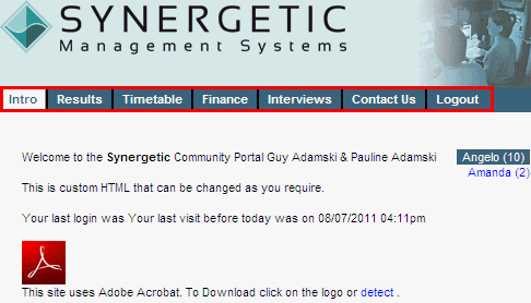 Configuration File Maintenance - ShowMenu setting (online cutdown, portal)