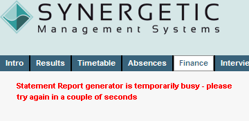 Configuration File Maintenance - StatementPreviewBusyMessage setting (online cutdown, portal)