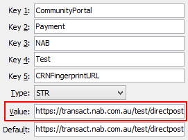 Configuration File Maintenance - Test,FingerprintURL