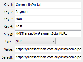 Configuration File Maintenance - Test,XMLTransactionPaymentSubmit
