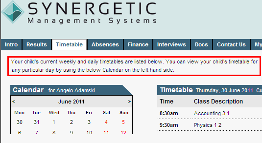 Configuration File Maintenance - TimetableTop setting (online cutdown, portal)