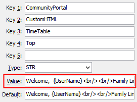 Configuration File Maintenance - TimetableTop setting (value cutdown, portal)