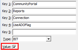 Configuration File Maintenance - UseADOFlag