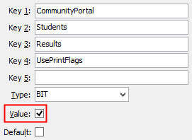 Configuration File Maintenance - UsePrintFlags setting (value cutdown, portal)