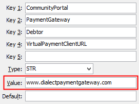 Configuration File Maintenance - VirtualPaymentClientURL