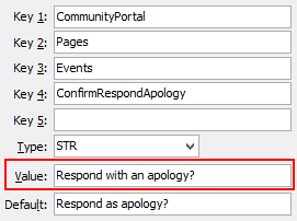 ConfirmRespondApology configuration setting