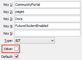 DocsFutureStudentEnabled configuration setting